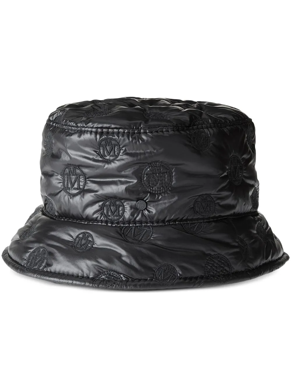 

Maison Michel gorro de pescador Axel con monograma bordado - Negro