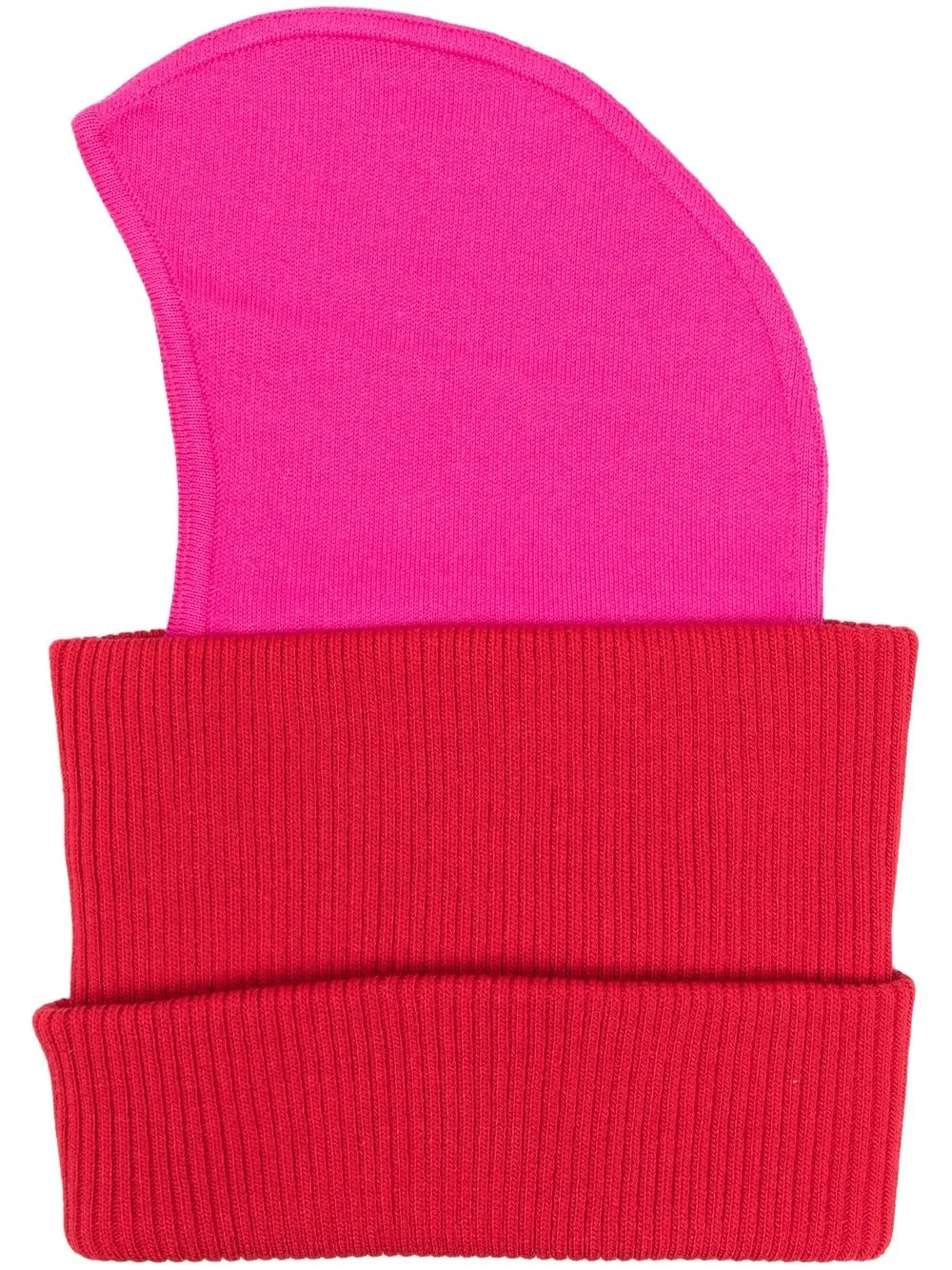 

Ruslan Baginskiy knitted block-colour mask hat - Pink