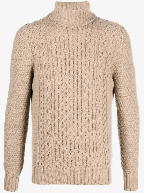 Drumohr cable-knit lambswool jumper