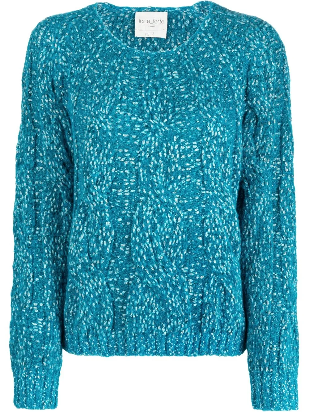 

Forte Forte speckled cable-knit jumper - Blue