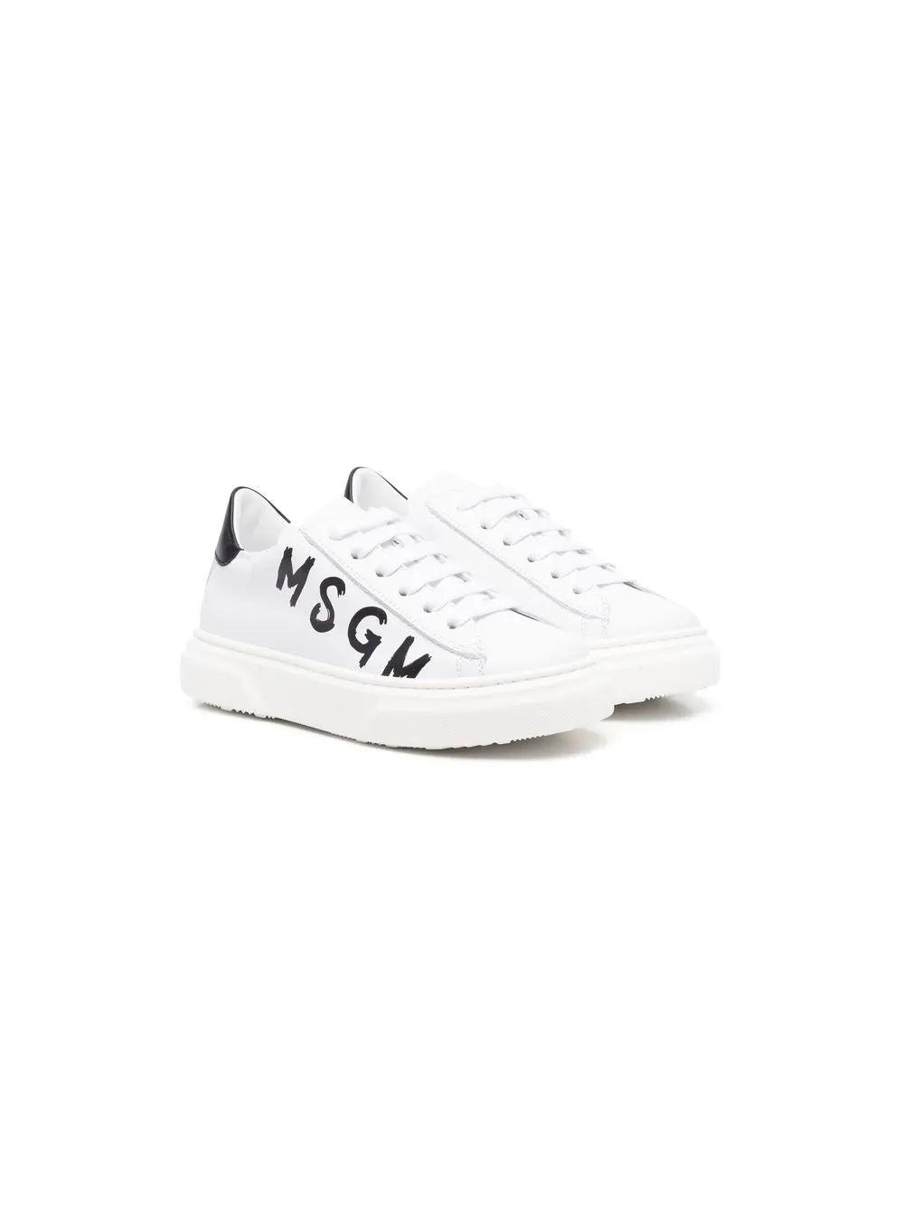 

MSGM Kids logo-print low-top sneakers - White