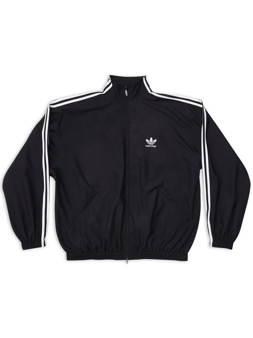 Balenciaga X Adidas Logo-embroidered Track Jacket In Black