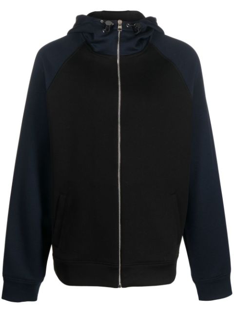 Alexander McQueen colour-block zip-up hoodie Men