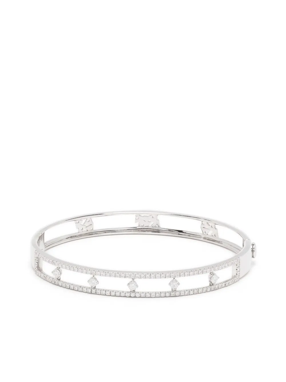 

PONTE VECCHIO 18kt white gold diamond cuff - Silver