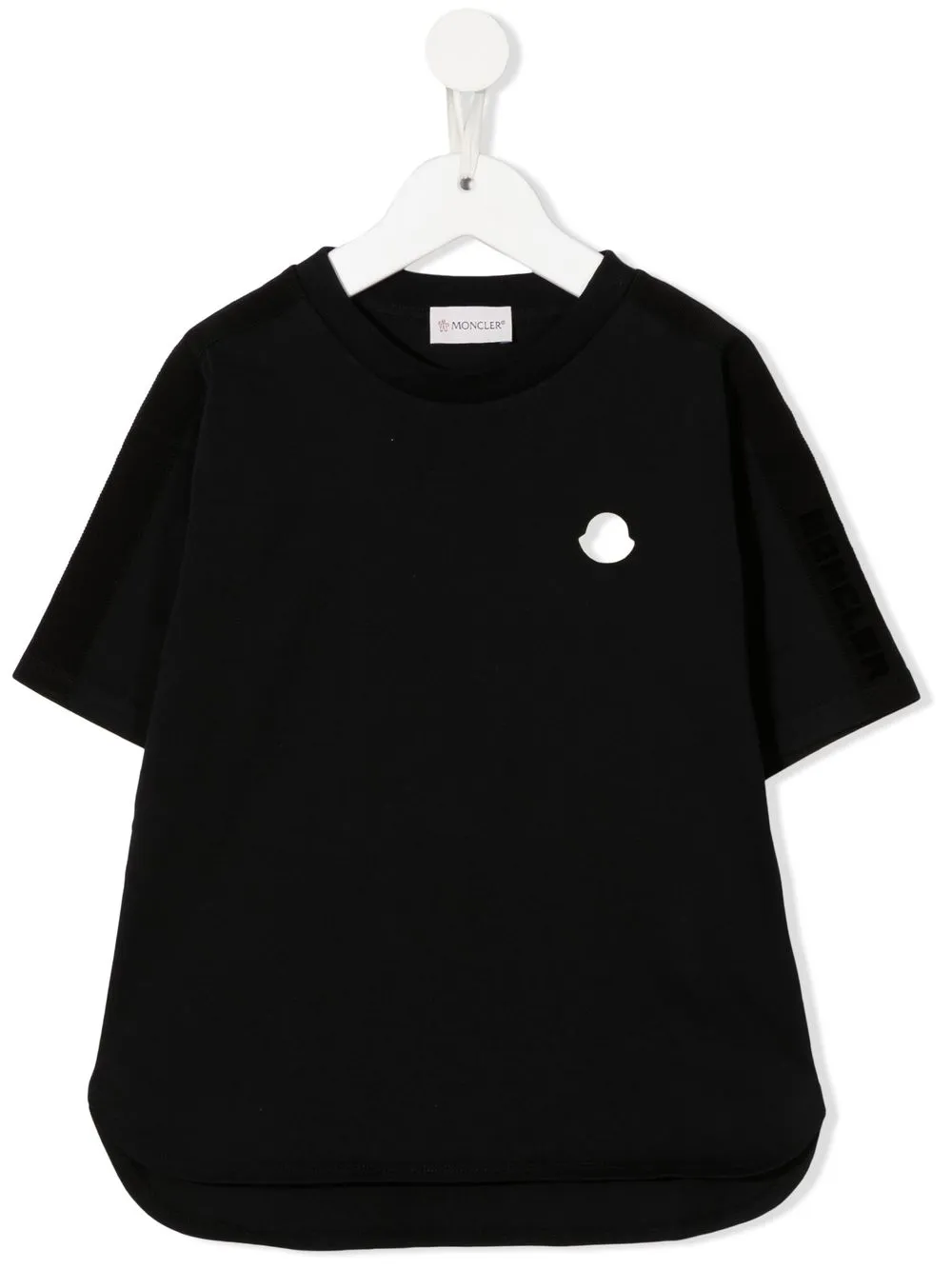 

Moncler Enfant playera con parche del logo - Negro