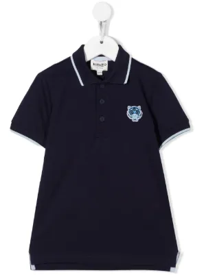 Farfetch Bambino Abbigliamento Top e t-shirt T-shirt Polo Polo con applicazione Blu 