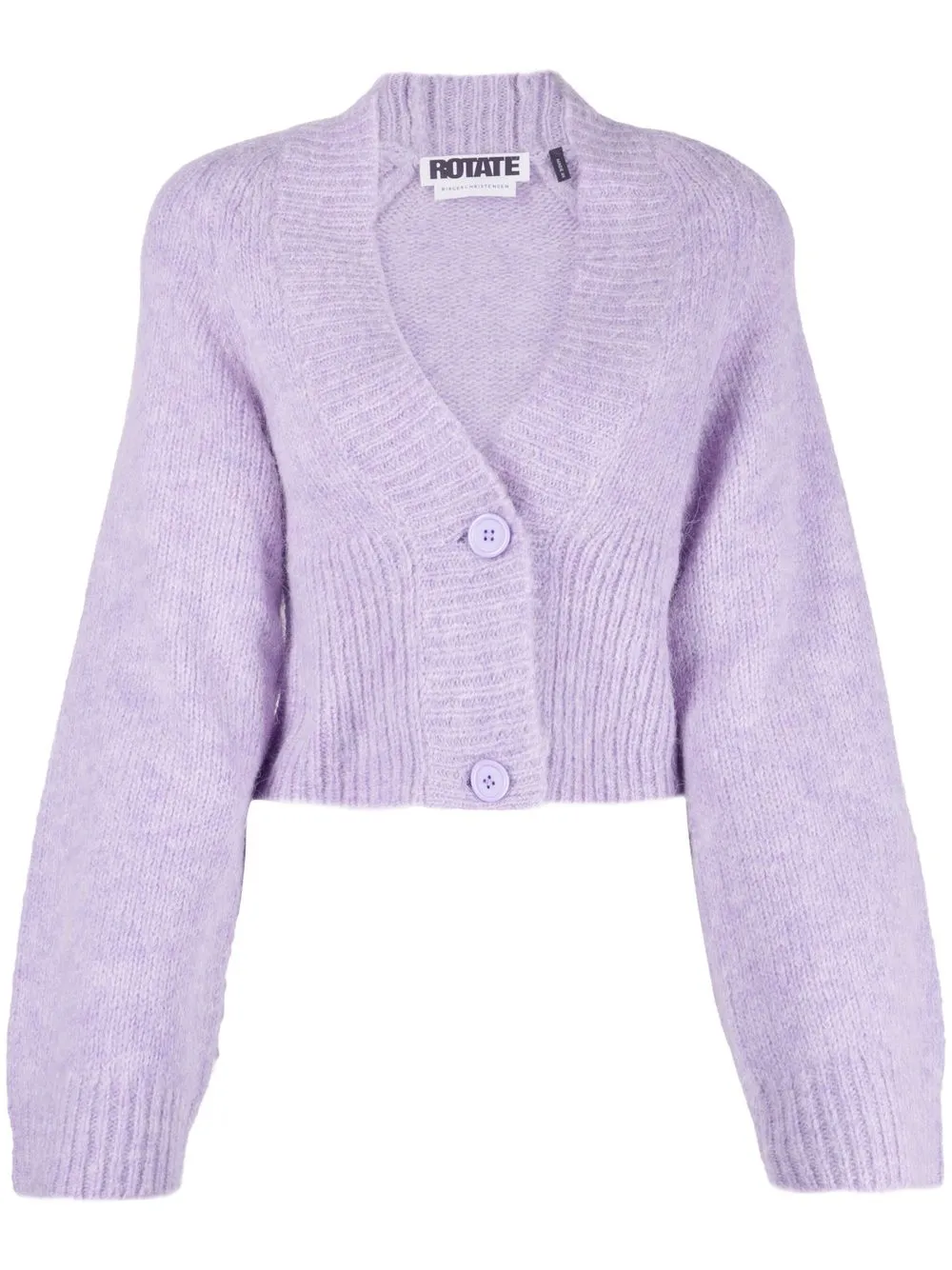 

ROTATE Rosemary cropped cardigan - Purple