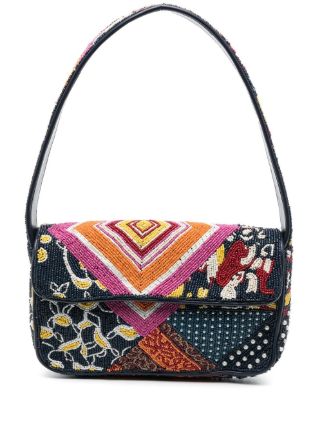 STAUD Tommy bead-embellished Shoulder Bag - Farfetch