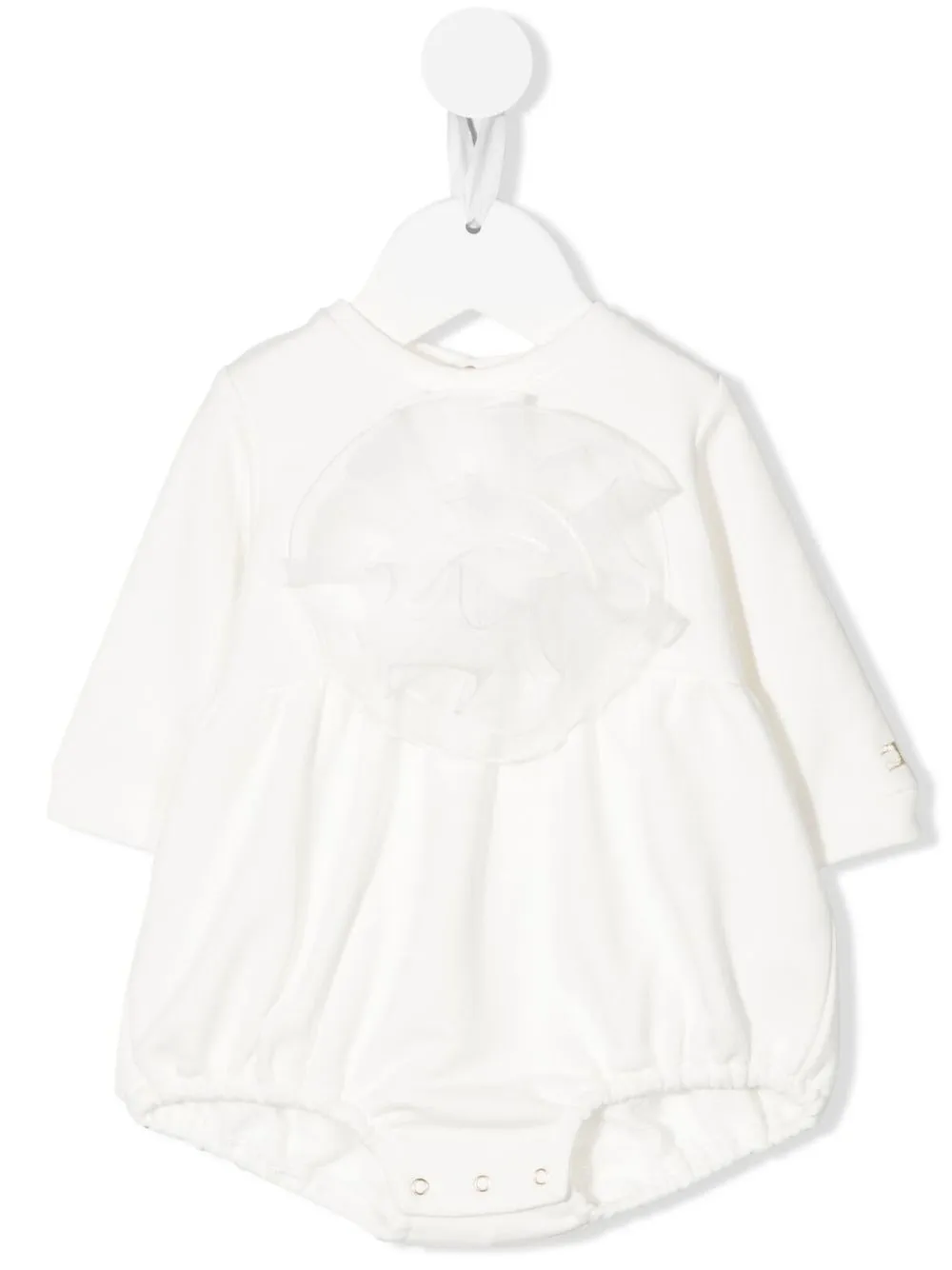 

Elisabetta Franchi La Mia Bambina floral-appliqué romper - White