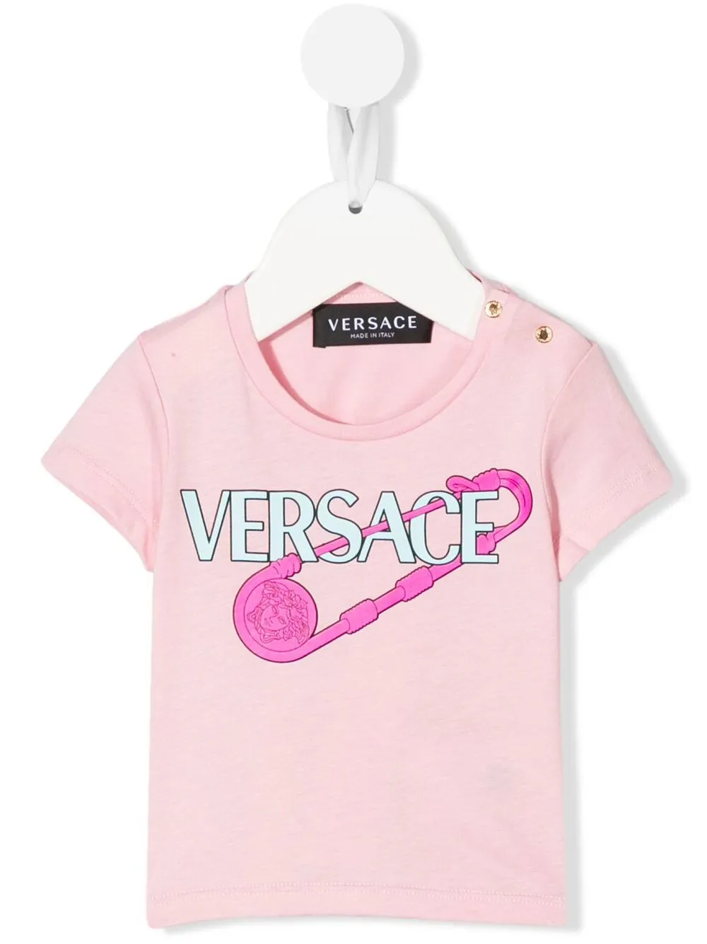 

Versace Kids logo-print cotton T-shirt - Pink