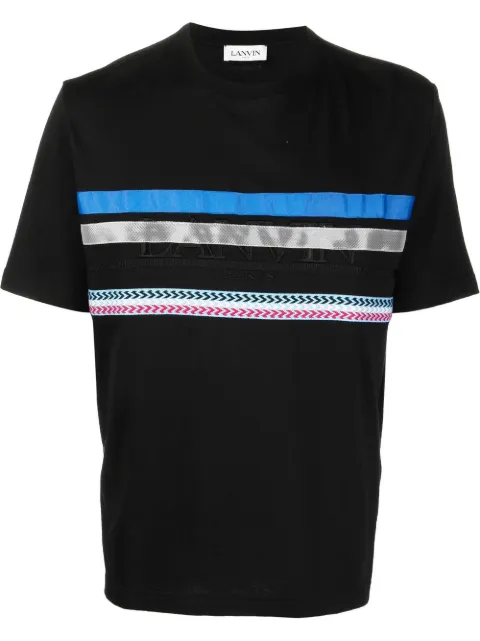 Lanvin embroidered-logo short-sleeved T-shirt