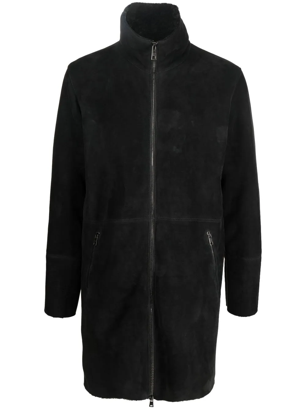 

Giorgio Brato zipped shearling coat - Grey