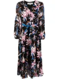 DVF Diane von Furstenberg Jaxson floral-print midi dress - Black
