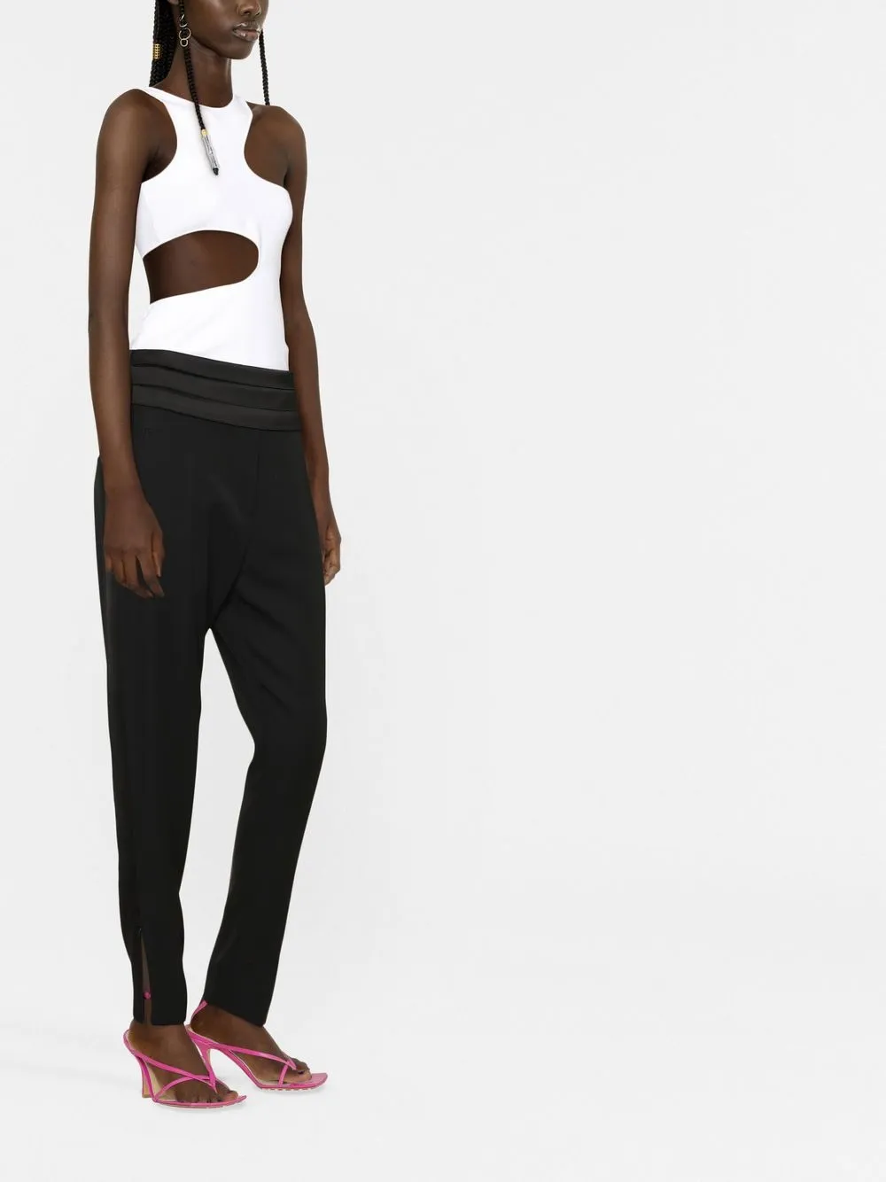  Balmain Klassische Tapered Hose   Schwarz 