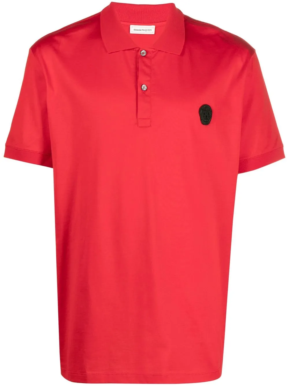 

Alexander McQueen playera tipo polo con motivo Skull - Rojo