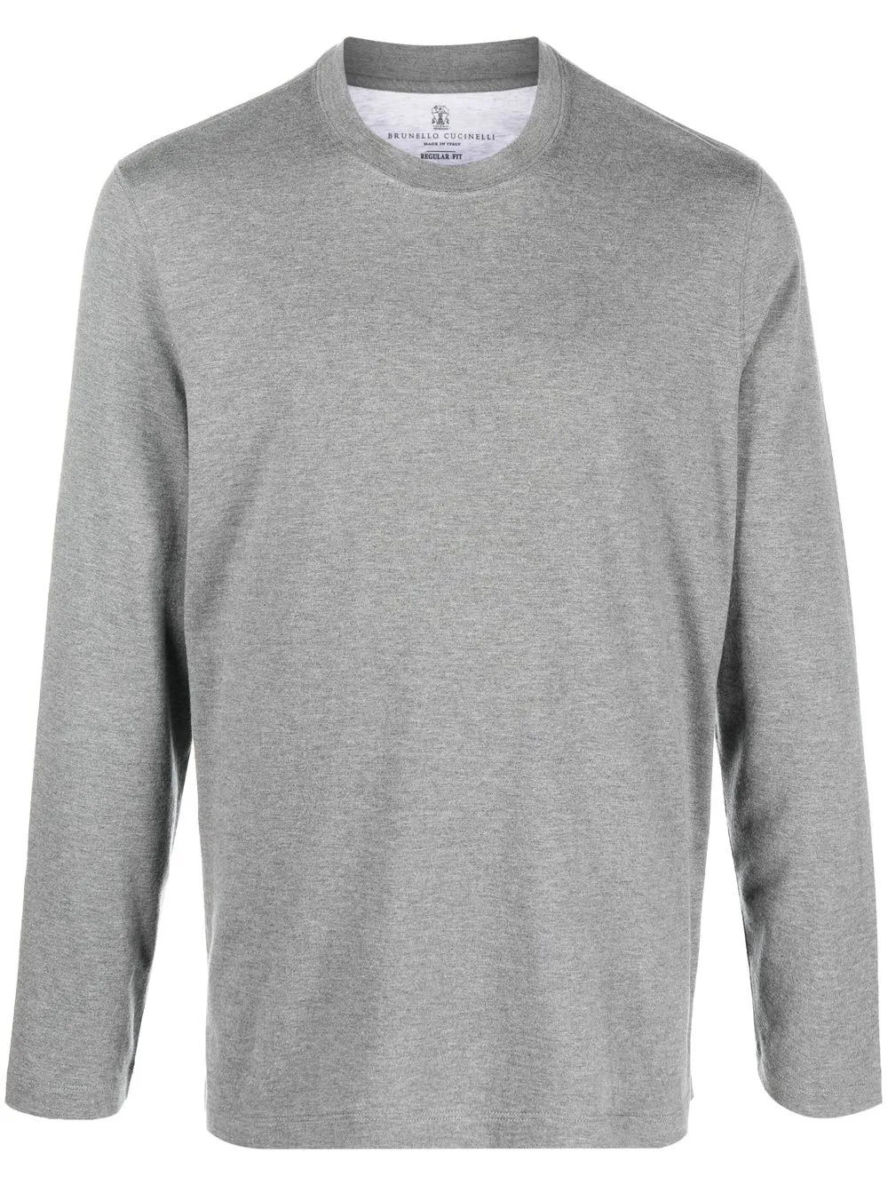 

Brunello Cucinelli long-sleeved jersey-knit sweatshirt - Grey