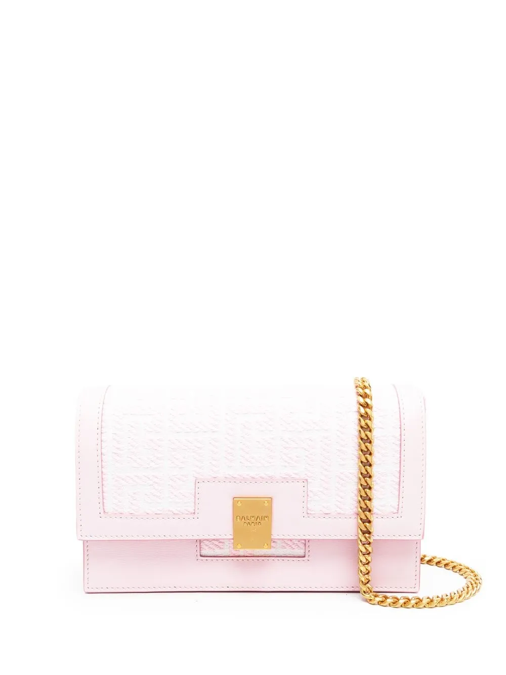 

Balmain bolsa de mano con logo grabado - Rosado