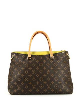 Louis Vuitton Pallas Brown Canvas Handbag (Pre-Owned)