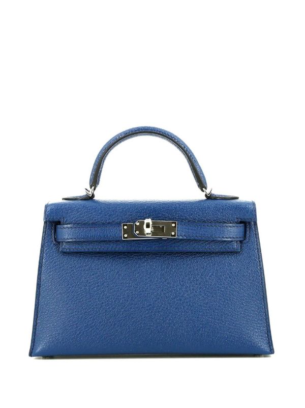 Hermès Pre-owned Kelly 20 Two-Way Bag - Blue