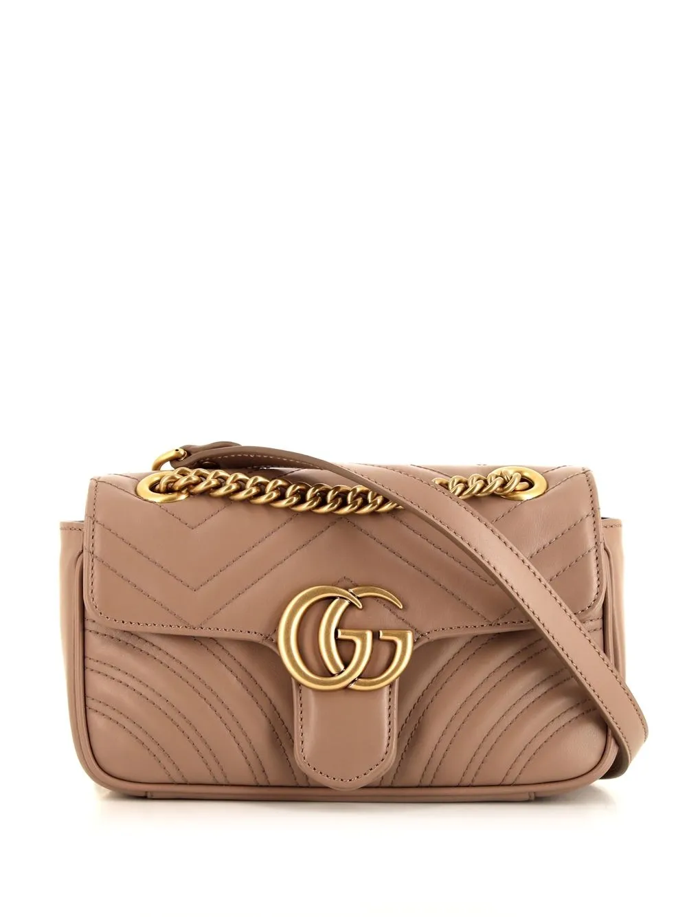 

Gucci Pre-Owned 2020 mini GG Marmont shoulder bag - Brown