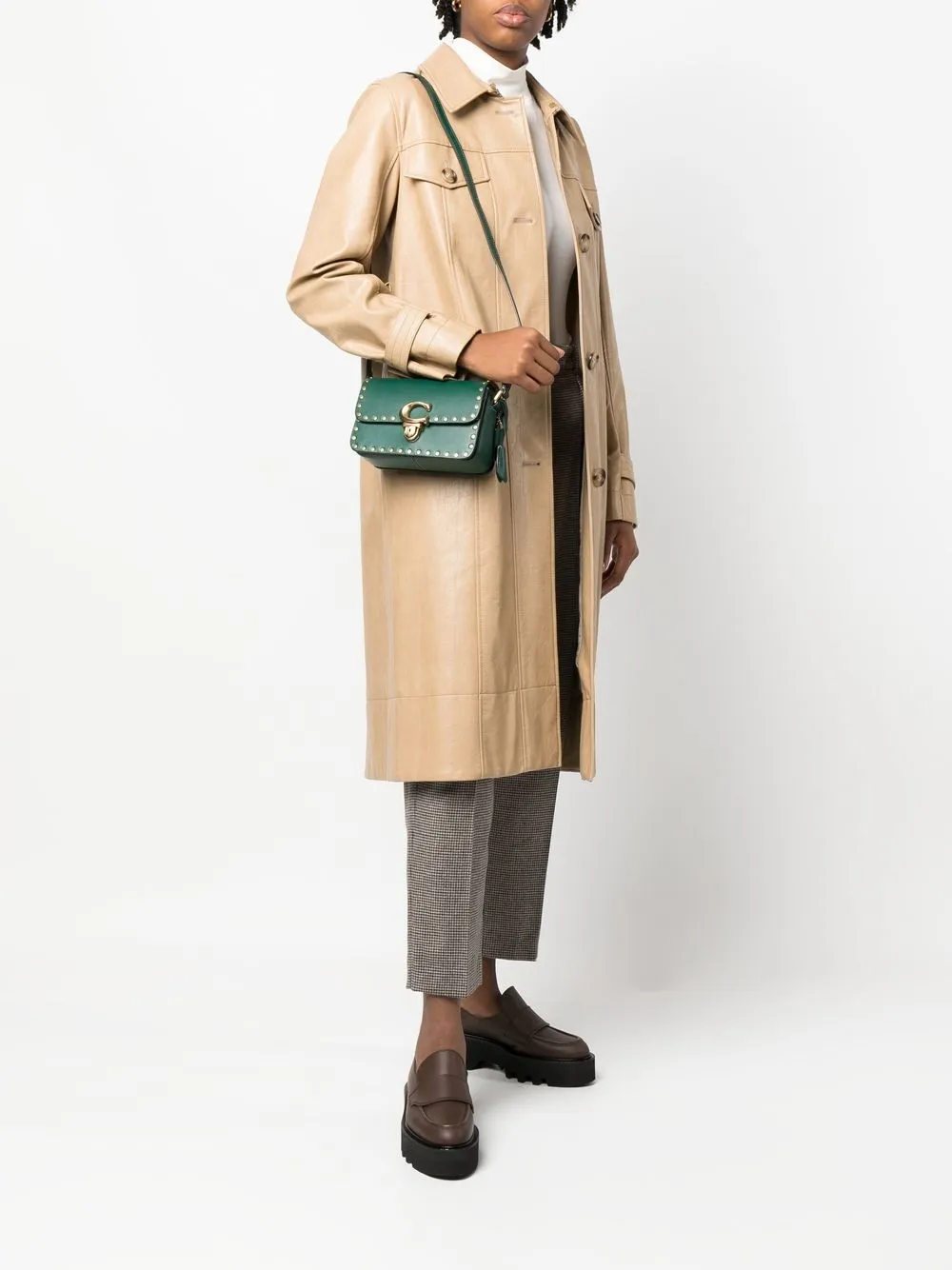 Coach Studio 19 Leather Crossbody Bag In Grün ModeSens