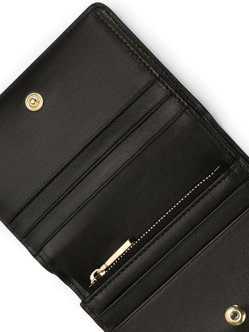 Shop Dolce & Gabbana Dg-logo Embossed Leather Wallet In Black
