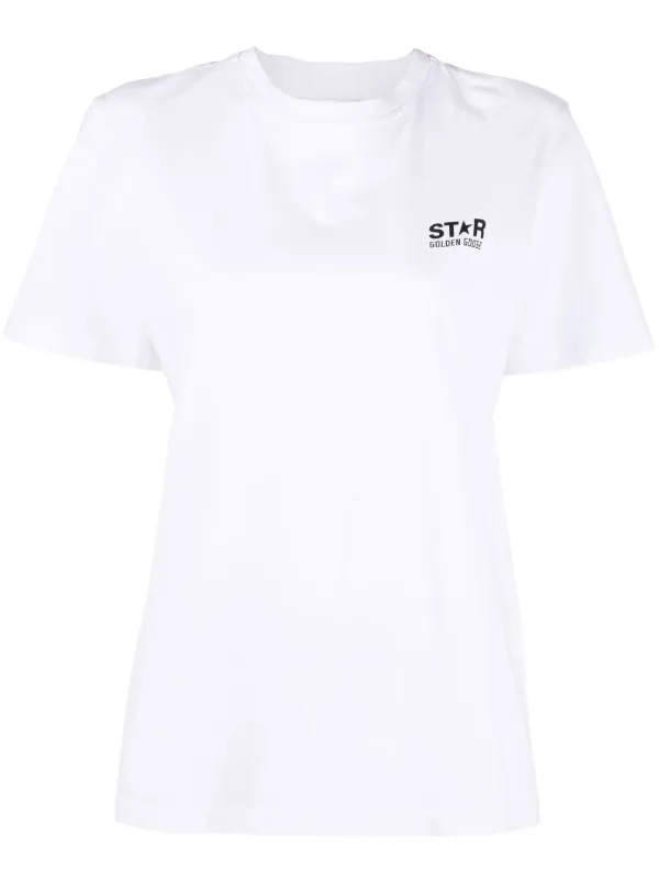 Golden Goose Star-print Short-sleeved T-shirt in White