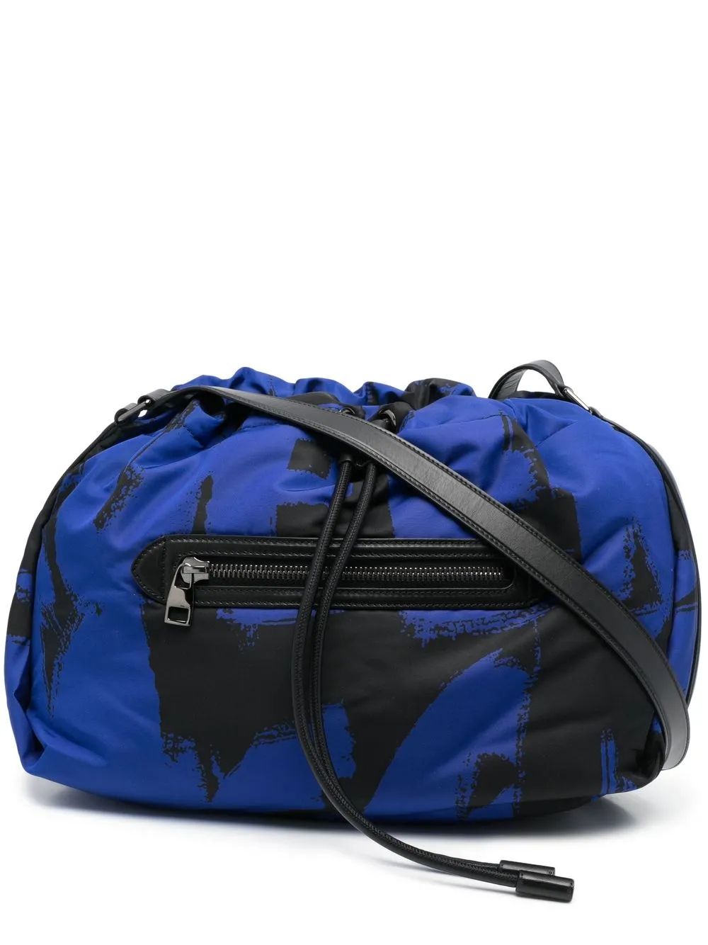 

Alexander McQueen bolsa de hombro con cordones y logo - Azul