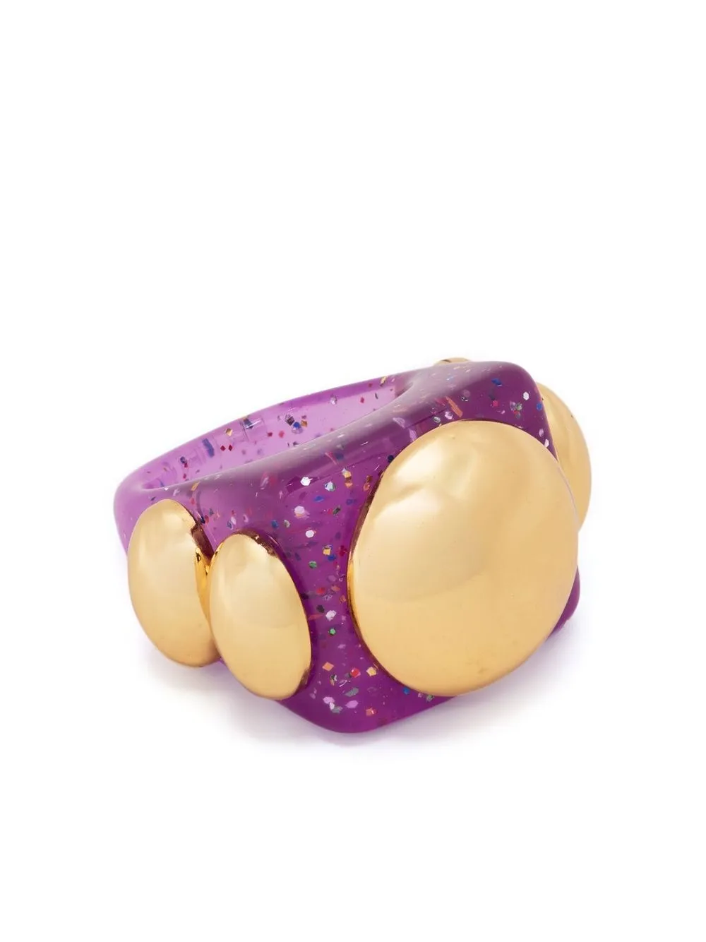 

LA MANSO anillo Predictor con detalle de disco - Morado