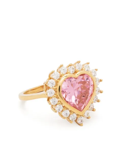 NUMBERING Vergoldeter Heart Ring