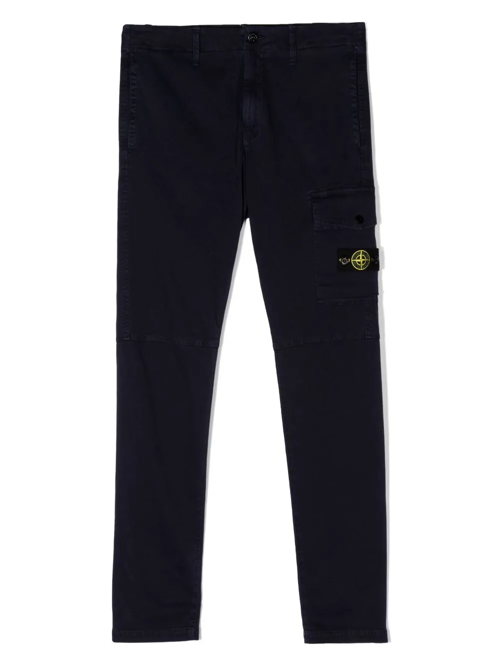 

Stone Island Junior pants con parche Compass - Azul