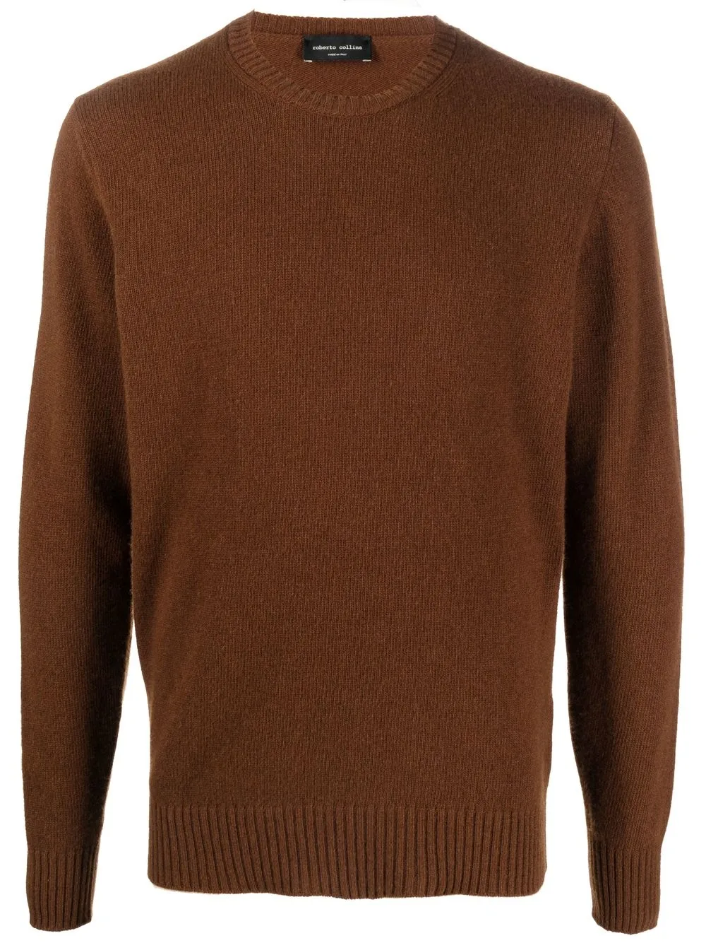 

Roberto Collina crew-neck long-sleeve jumper - Brown