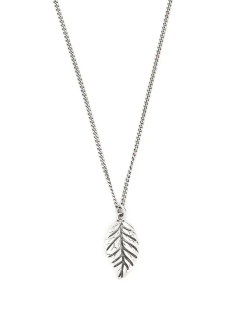 Emanuele Bicocchi leaf-charm chain-link necklace