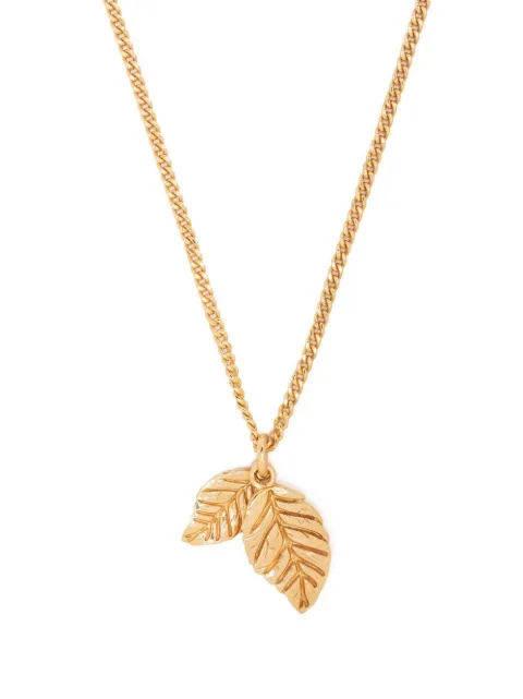 Emanuele Bicocchi twin leaves-pendant necklace