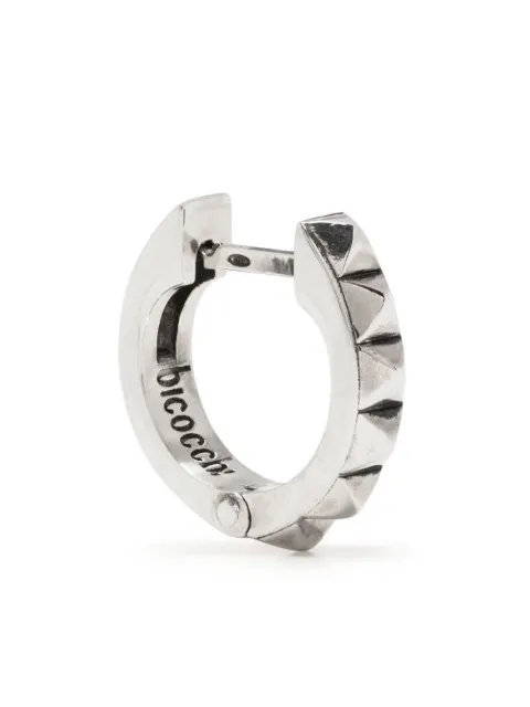 Emanuele Bicocchi pyramid stud huggie hoop earring