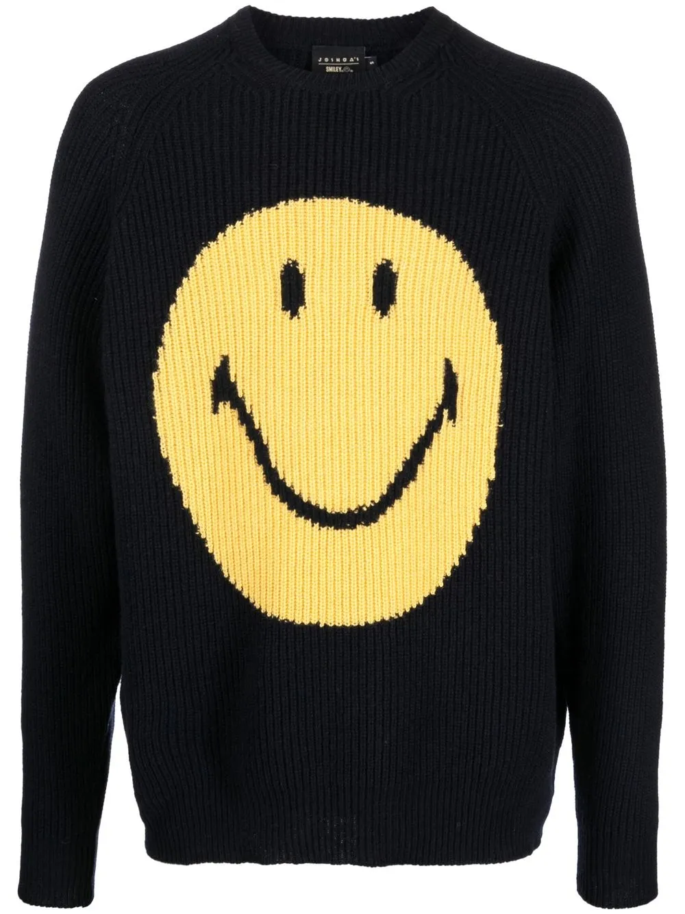 

Joshua Sanders smiley face intarsia jumper - Blue