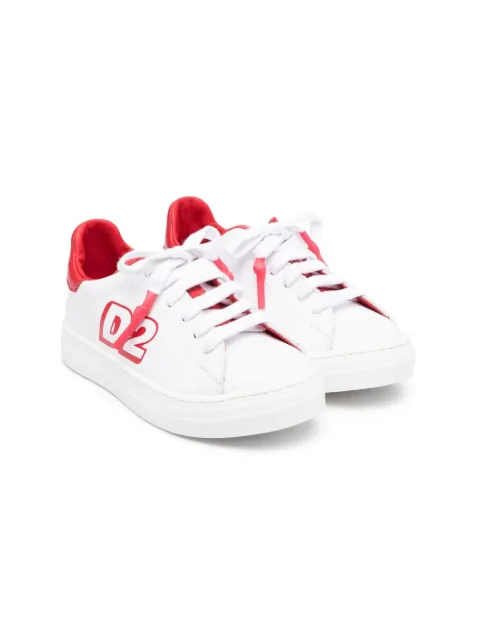 DSQUARED2 KIDS logo-print low-top sneakers