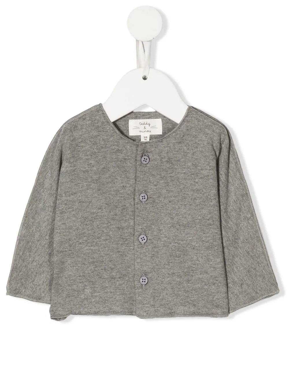 

TEDDY & MINOU mélange-effect cardigan - Grey