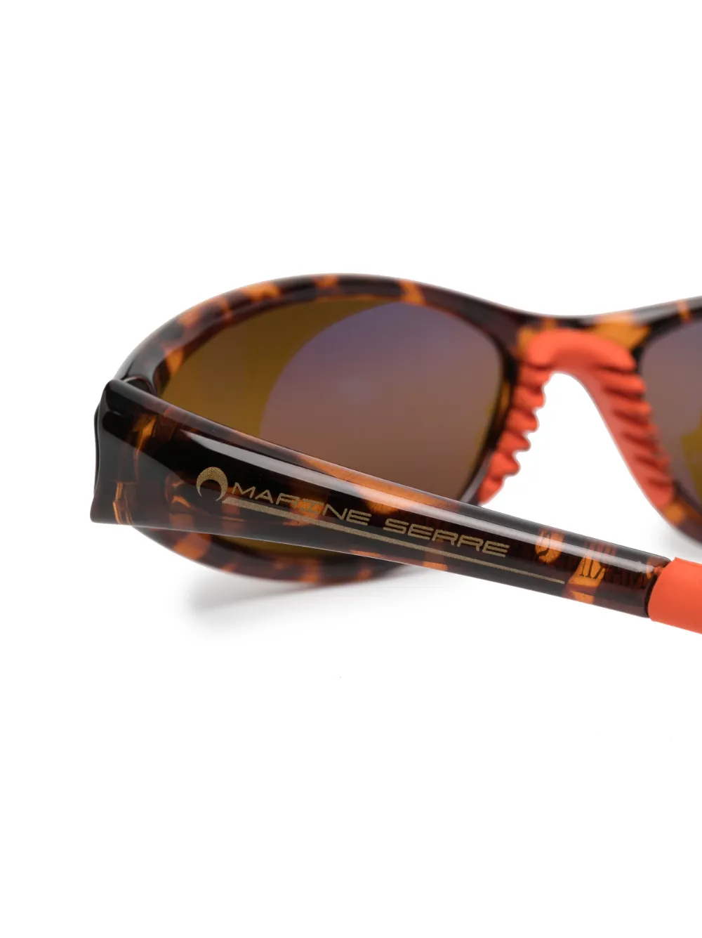  Marine Serre X Vuarnet Injected Visionizer Sonnenbrille   Orange 