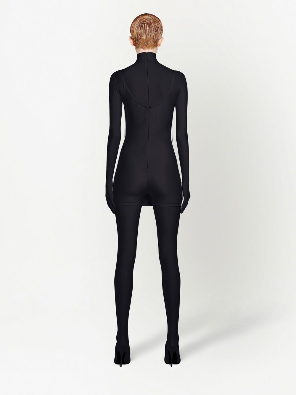 Shop Balenciaga X Adidas Logo-print Dress In Black
