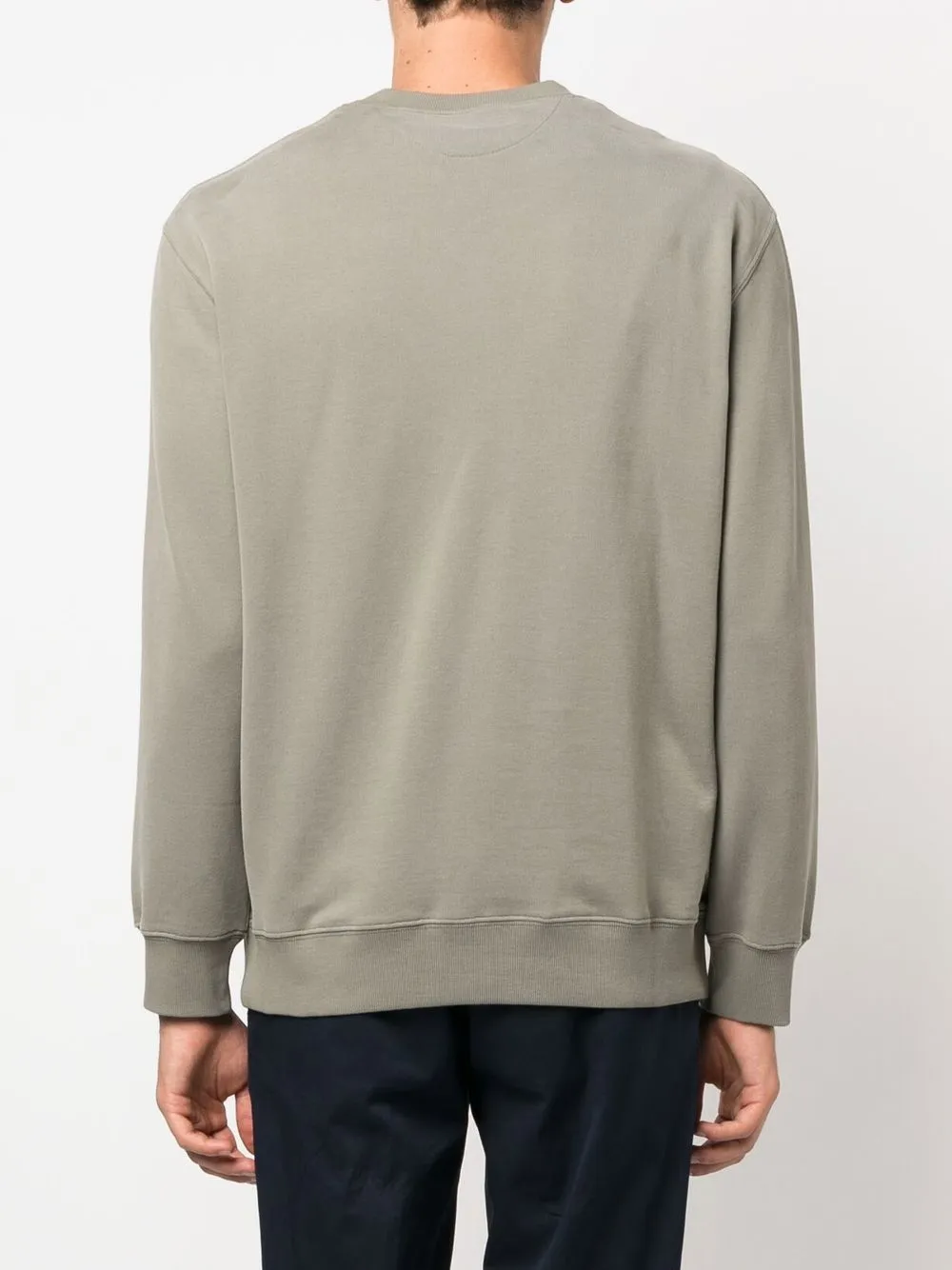 Brunello Cucinelli Text And Logo Cotton Sweatshirt In Green