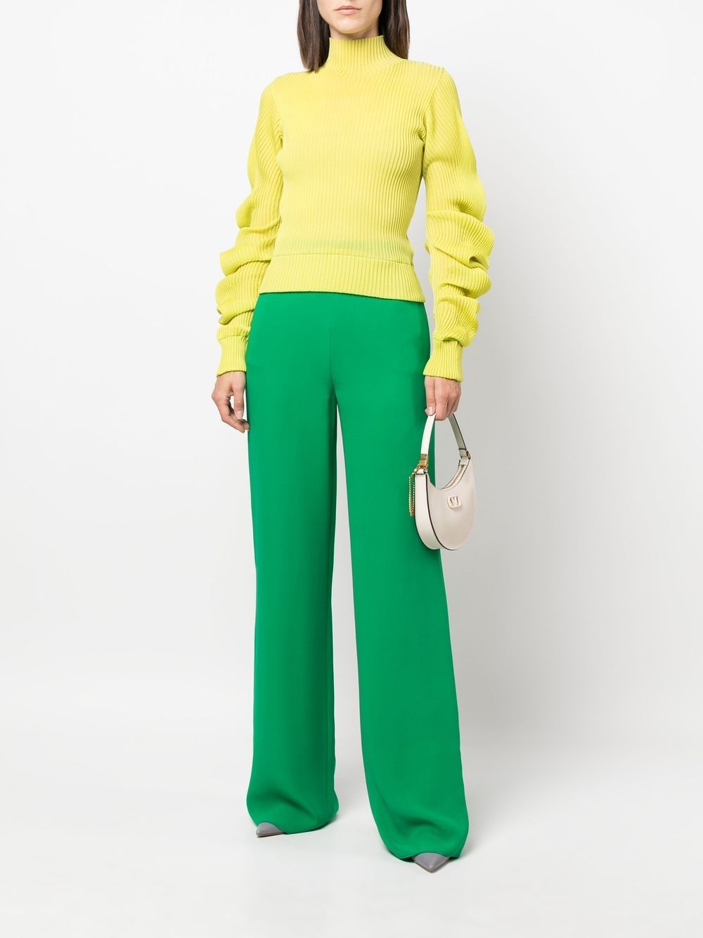 Image 2 of Valentino silk tailored wide-leg trousers