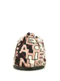 CHANEL Pre-Owned 2010s logo print diamond-quilted bucket bag - Pink