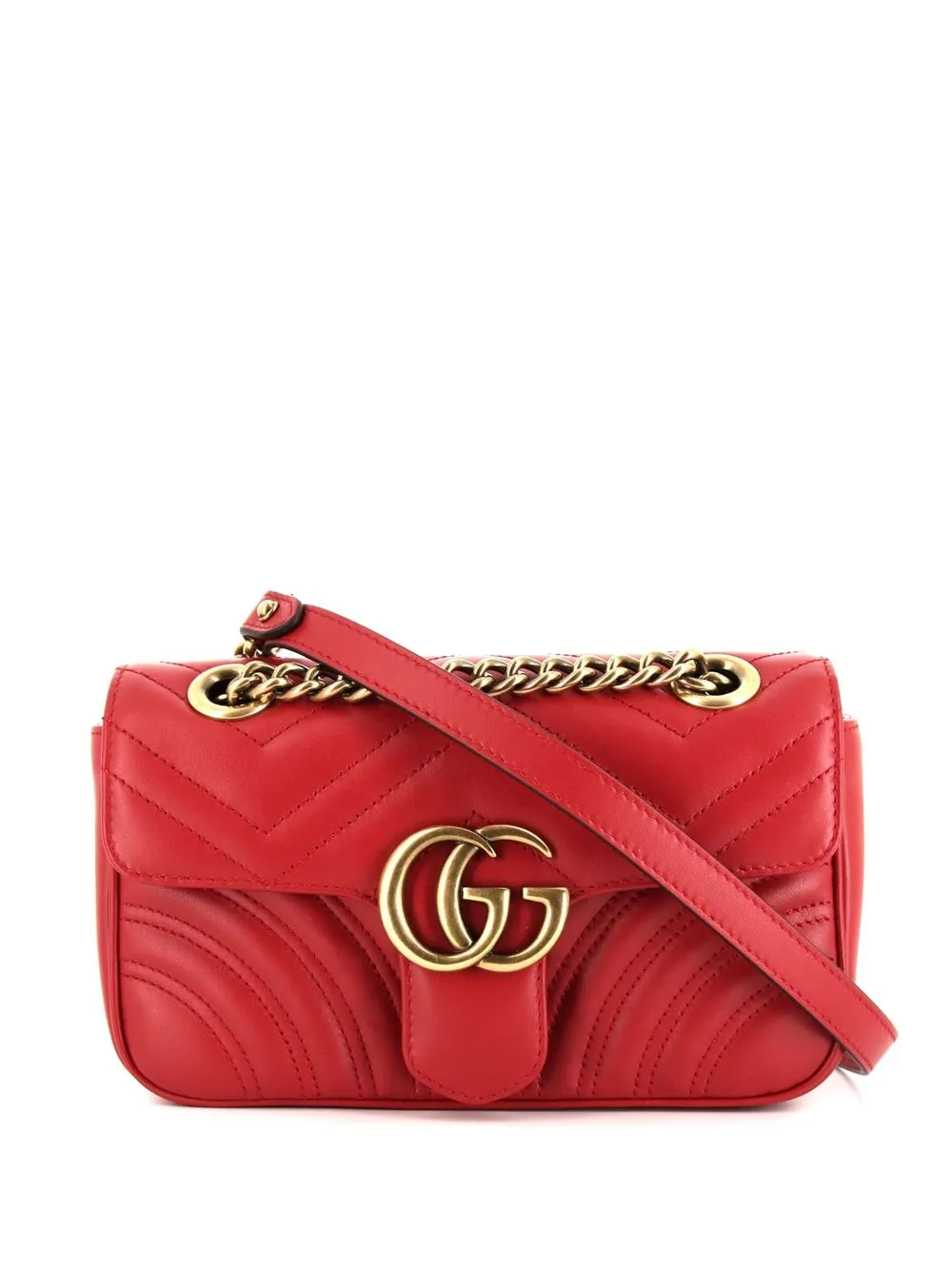 

Gucci Pre-Owned bolsa de hombro GG Marmont 2020 mini - Rojo