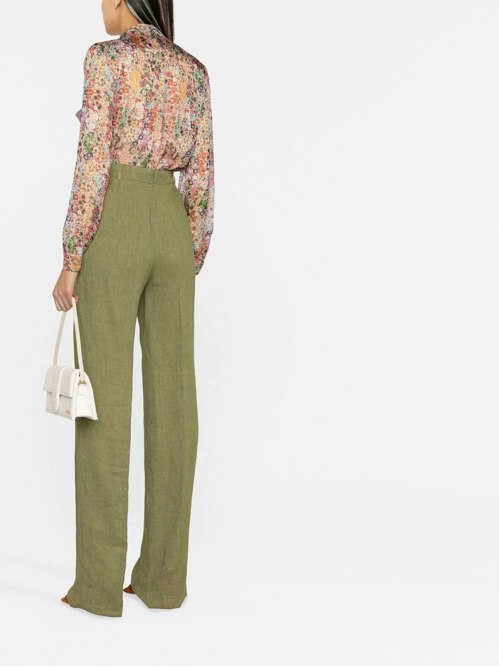 'S Max Mara Blouse met bloemenprint Groen