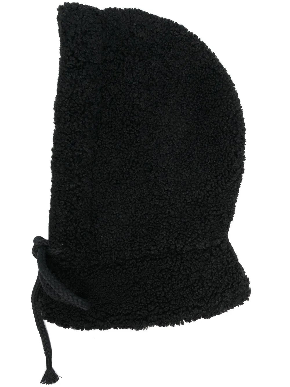 

Ruslan Baginskiy drawstring faux-shearling hood - Black