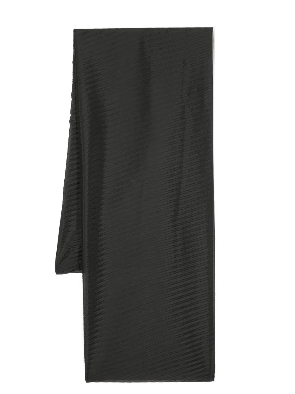 

Emporio Armani bufanda plisada - Negro