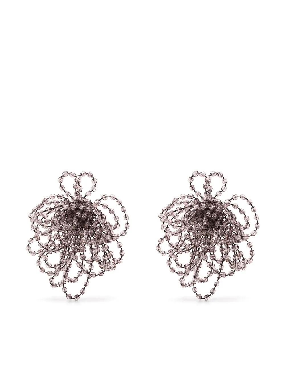 

Emporio Armani statement beaded earrings - Grey