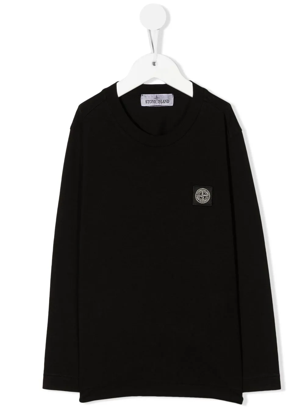 

Stone Island Junior playera con parche del logo - Negro