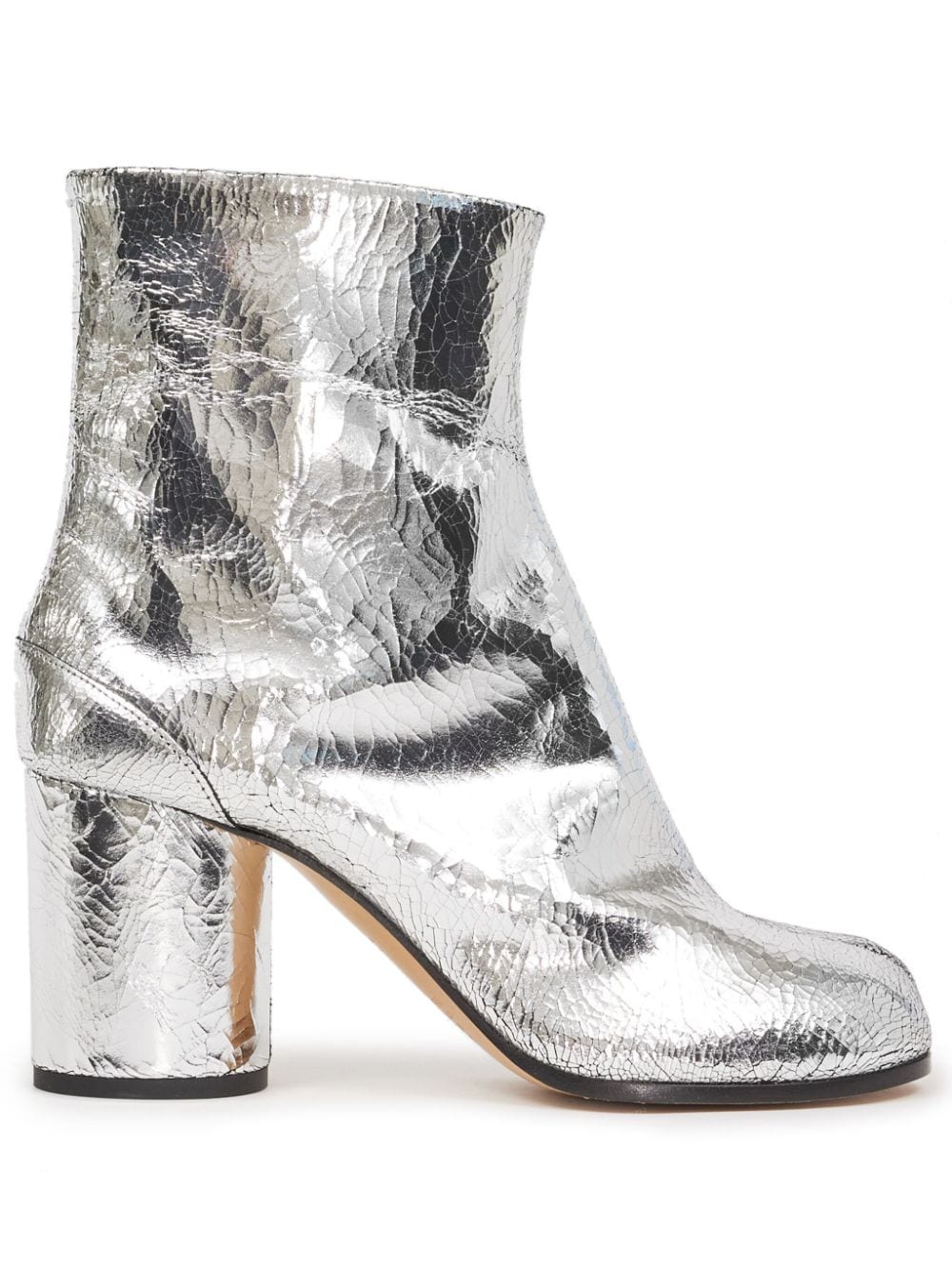 Image 1 of Maison Margiela Tabi 80mm mirror-effect ankle boots